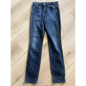 3x1‎ Made Here Raven Night High Rise Slim Straight Leg Jeans Women's Size 26